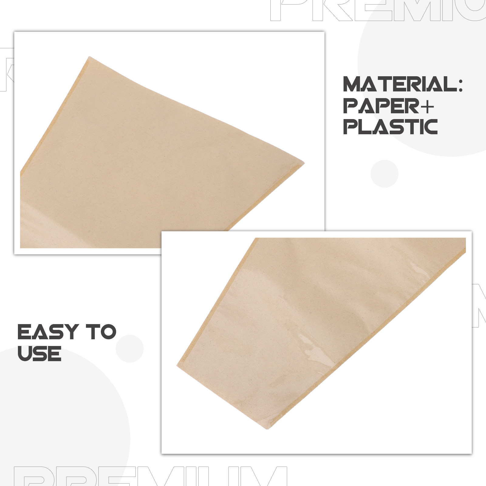 50Pcs Kraft Flower Bags Transp - Flower Wrap Kraft recension och pris