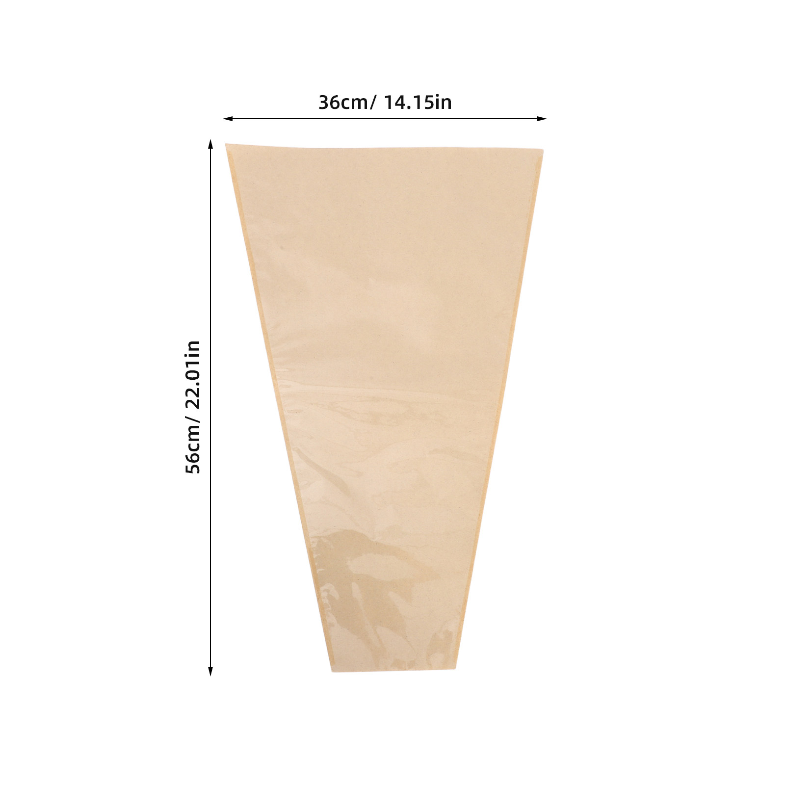 50Pcs Kraft Flower Bags Transp - Flower Wrap Kraft recension och pris