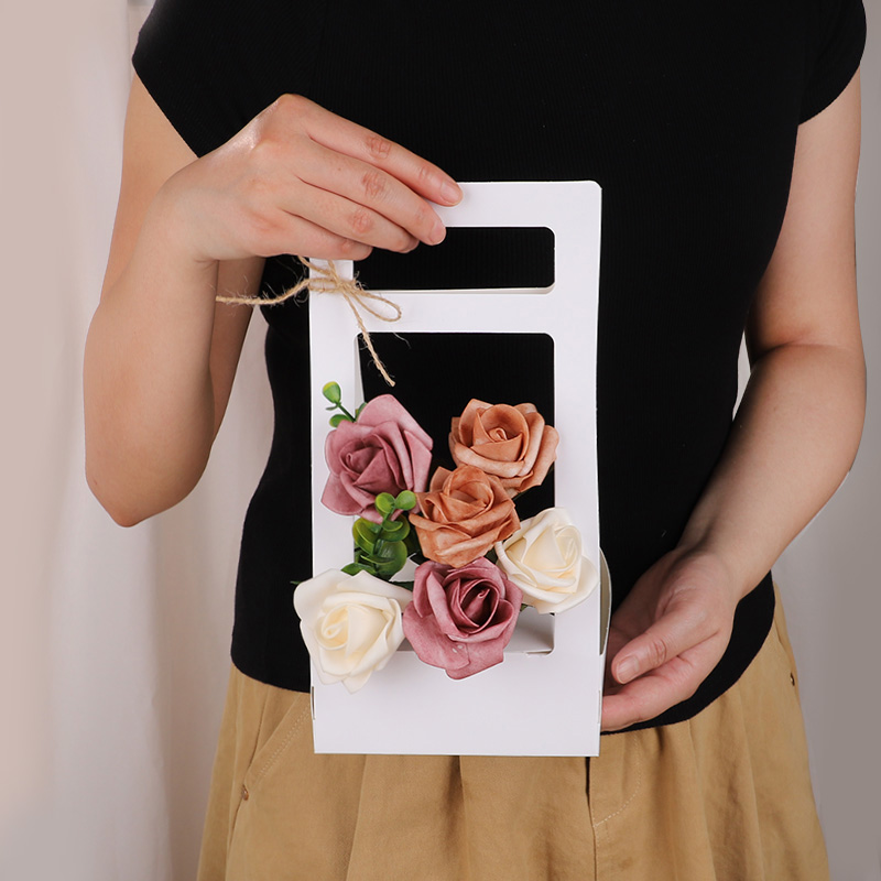 3/5Pcs Handheld Flower Box Kra - Flower Wrap Kraft recension och pris