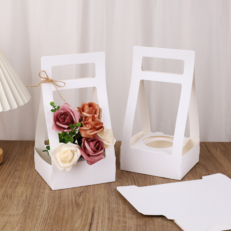 3/5Pcs Handheld Flower Box Kra - Flower Wrap Kraft recension och pris