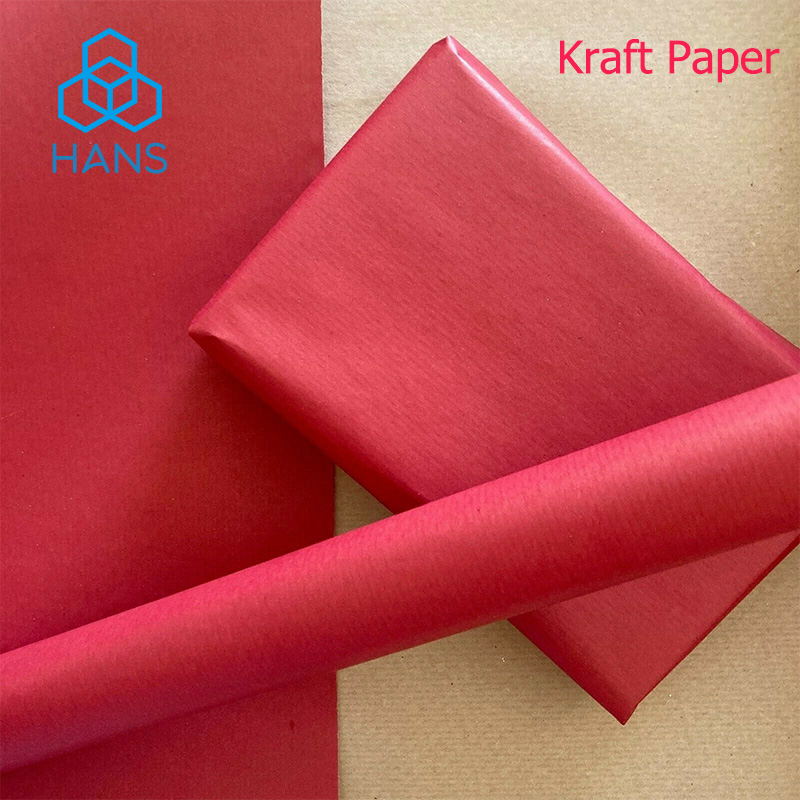 Red CRAFT ART KRAFT GIFT PAPER - Flower Wrap Kraft recension och pris