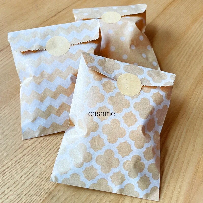 25pcs Kraft Paper Bags Candy B - Flower Wrap Kraft recension och pris