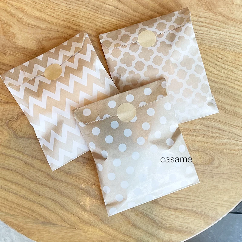 25pcs Kraft Paper Bags Candy B - Flower Wrap Kraft recension och pris