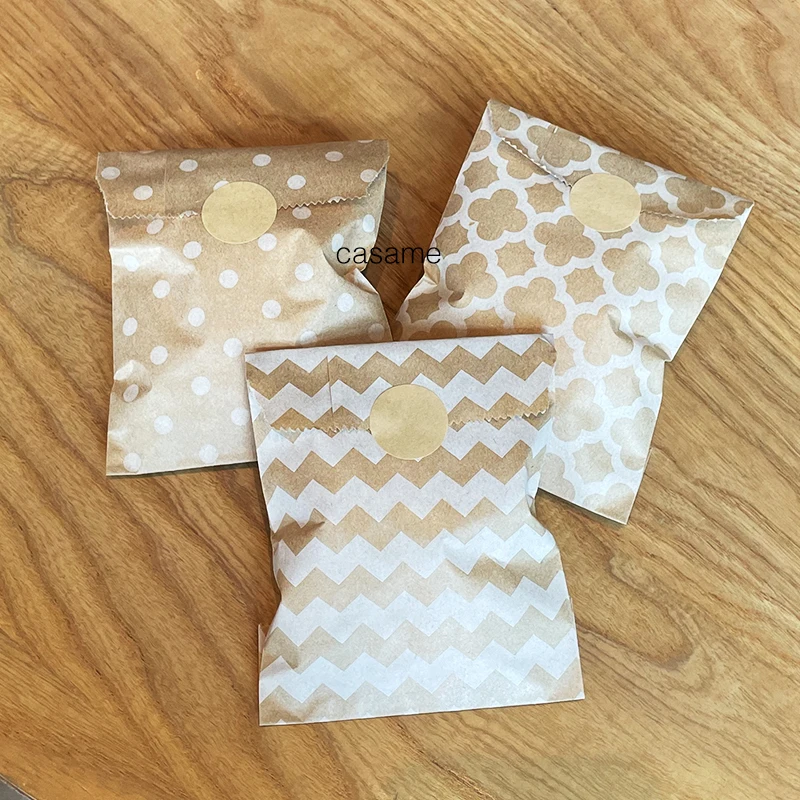 25pcs Kraft Paper Bags Candy B - Flower Wrap Kraft recension och pris