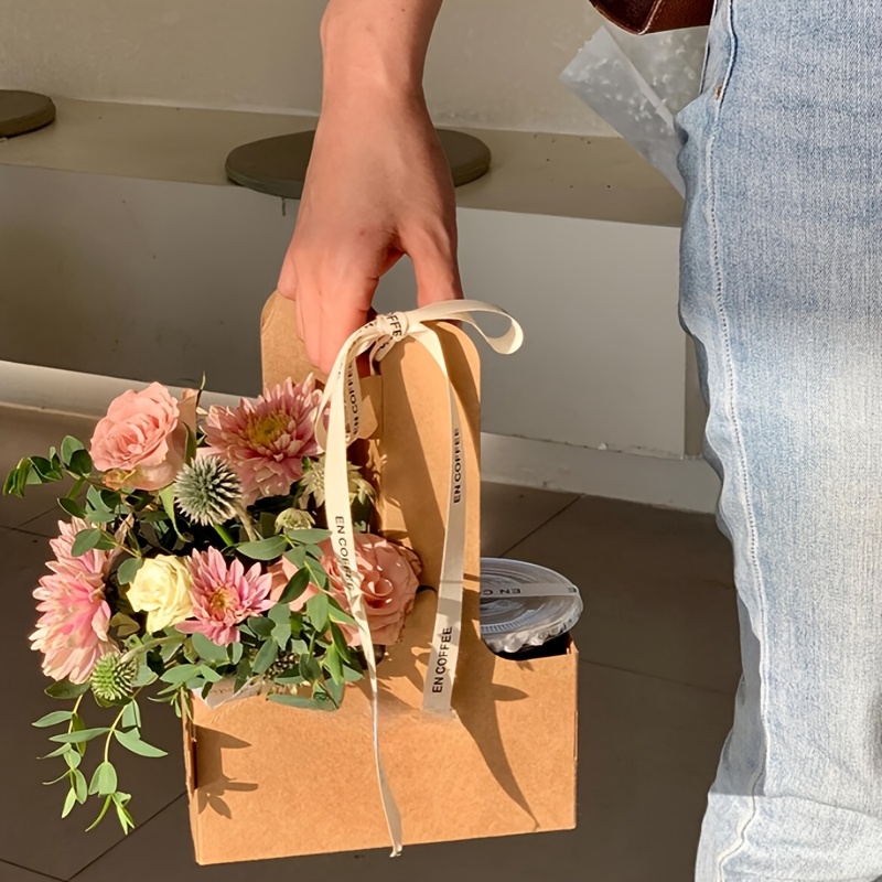 12pcs Pink Kraft Flower Gift B - Flower Wrap Kraft recension och pris