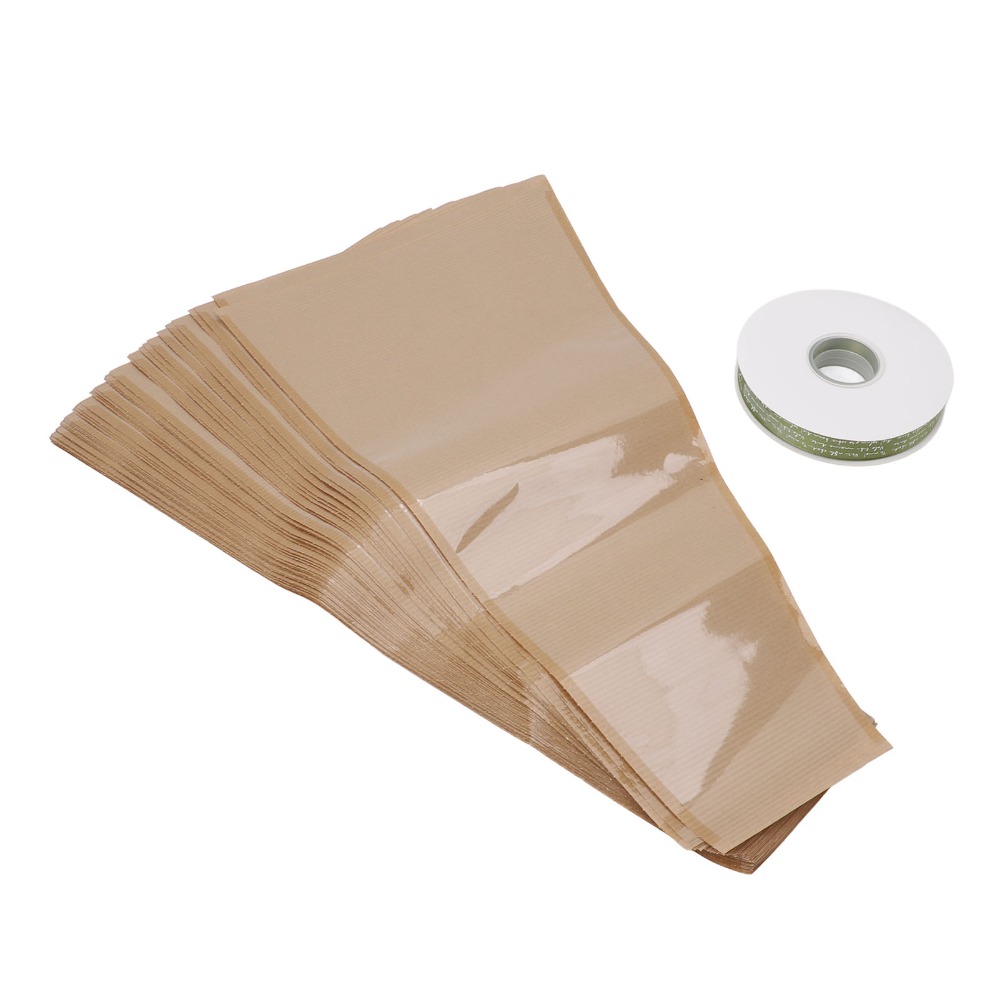 50Pcs DIY Craft Light coffee F - Flower Wrap Kraft recension och pris