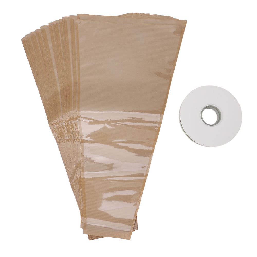 50Pcs DIY Craft Light coffee F - Flower Wrap Kraft recension och pris